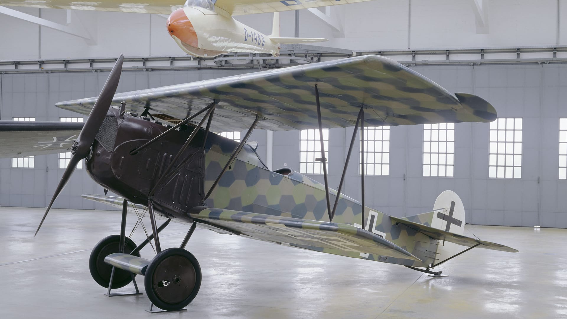 Die Fokker D.VII in der Flugwerft Schleißheim: