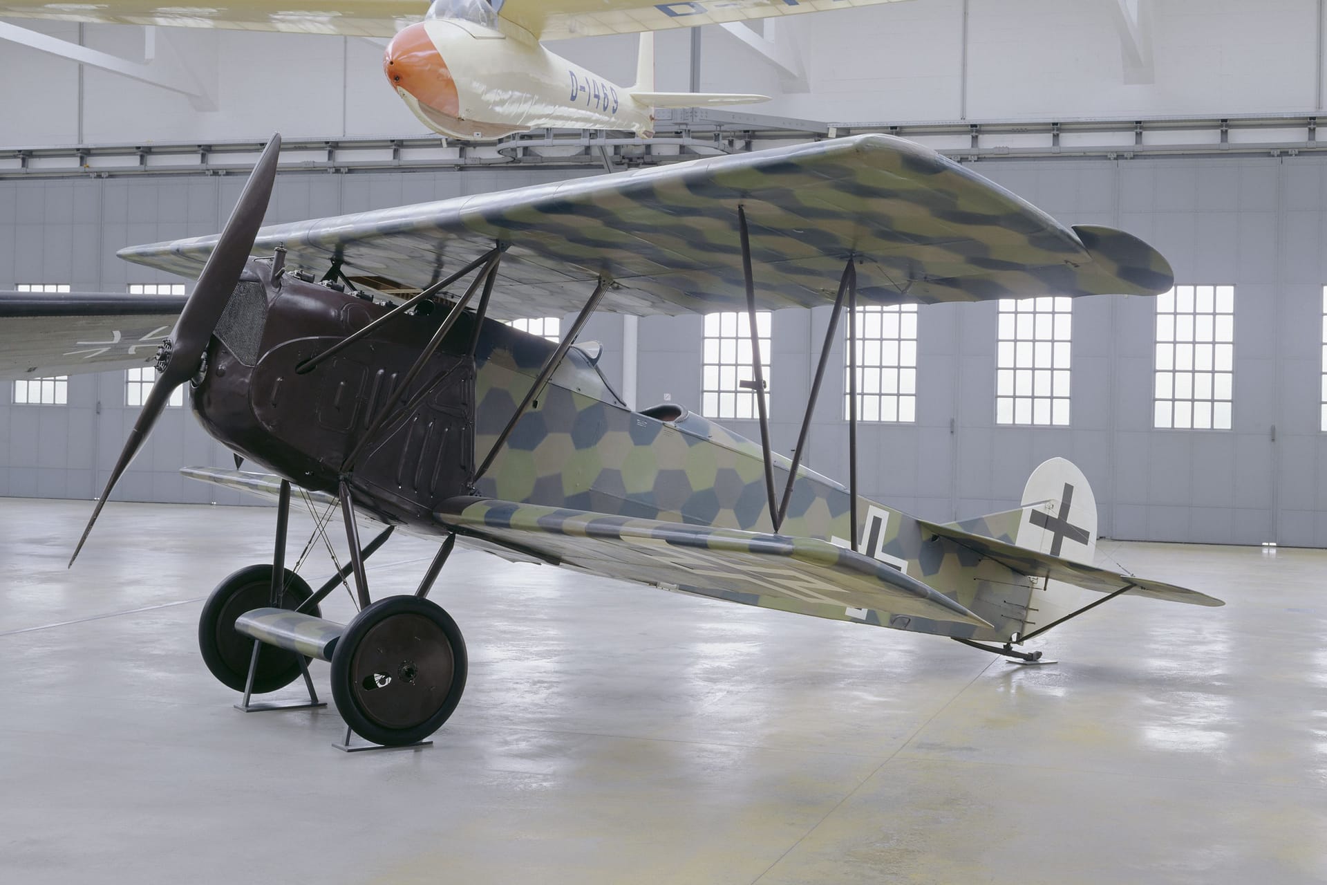 Die Fokker D.VII in der Flugwerft Schleißheim: