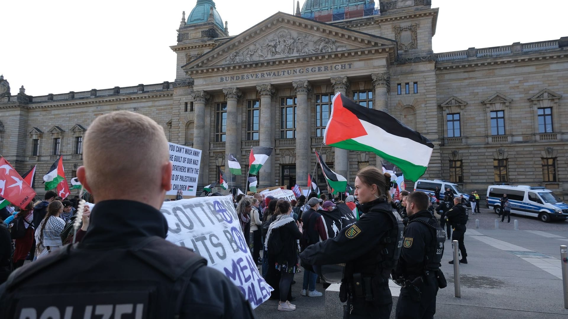 Demonstration zur Israel-Boykott-Bewegung BDS