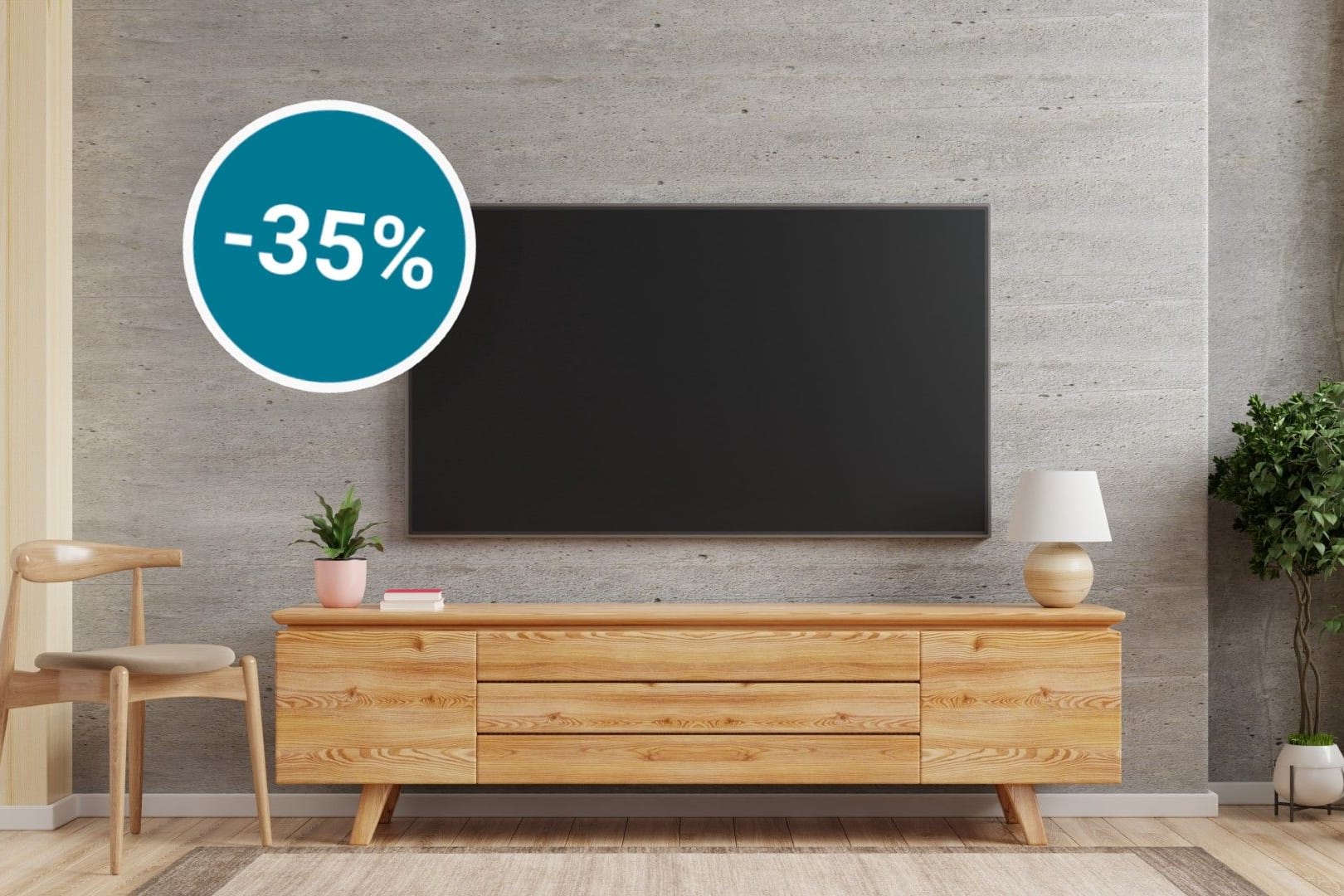 Aldi hat einen 4K-Fernseher von Samsung mit mehr als 150 Euro Rabatt im Angebot (Symbolbild).