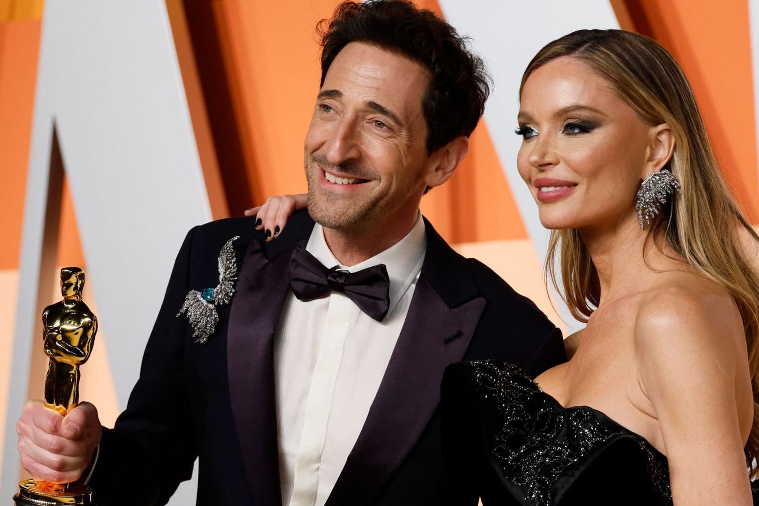 Adrien Brody und Georgina Chapman: Die beiden kamen gemeinsam zu den Oscars 2025.