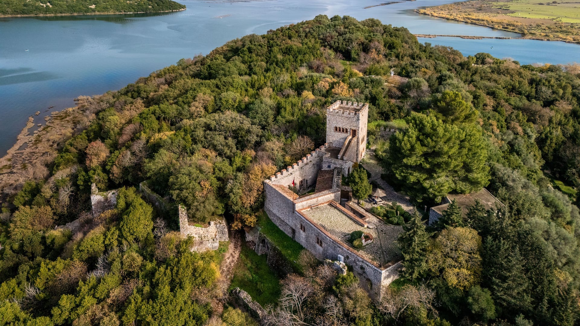 Die Festung im Butrint Nationalpark.