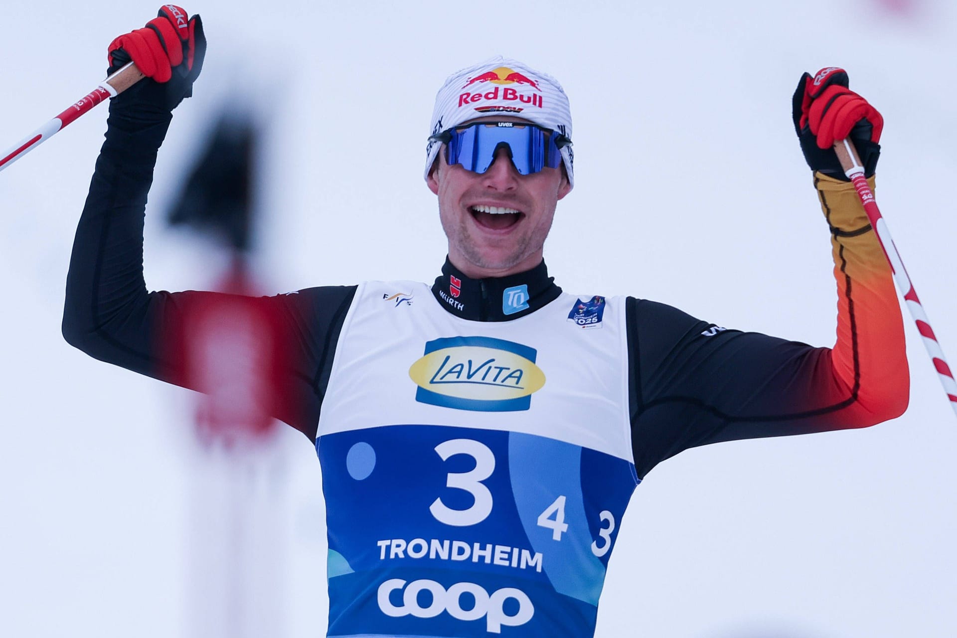 Großer Erfolg: Vinzenz Geiger bei der WM in Trondheim.