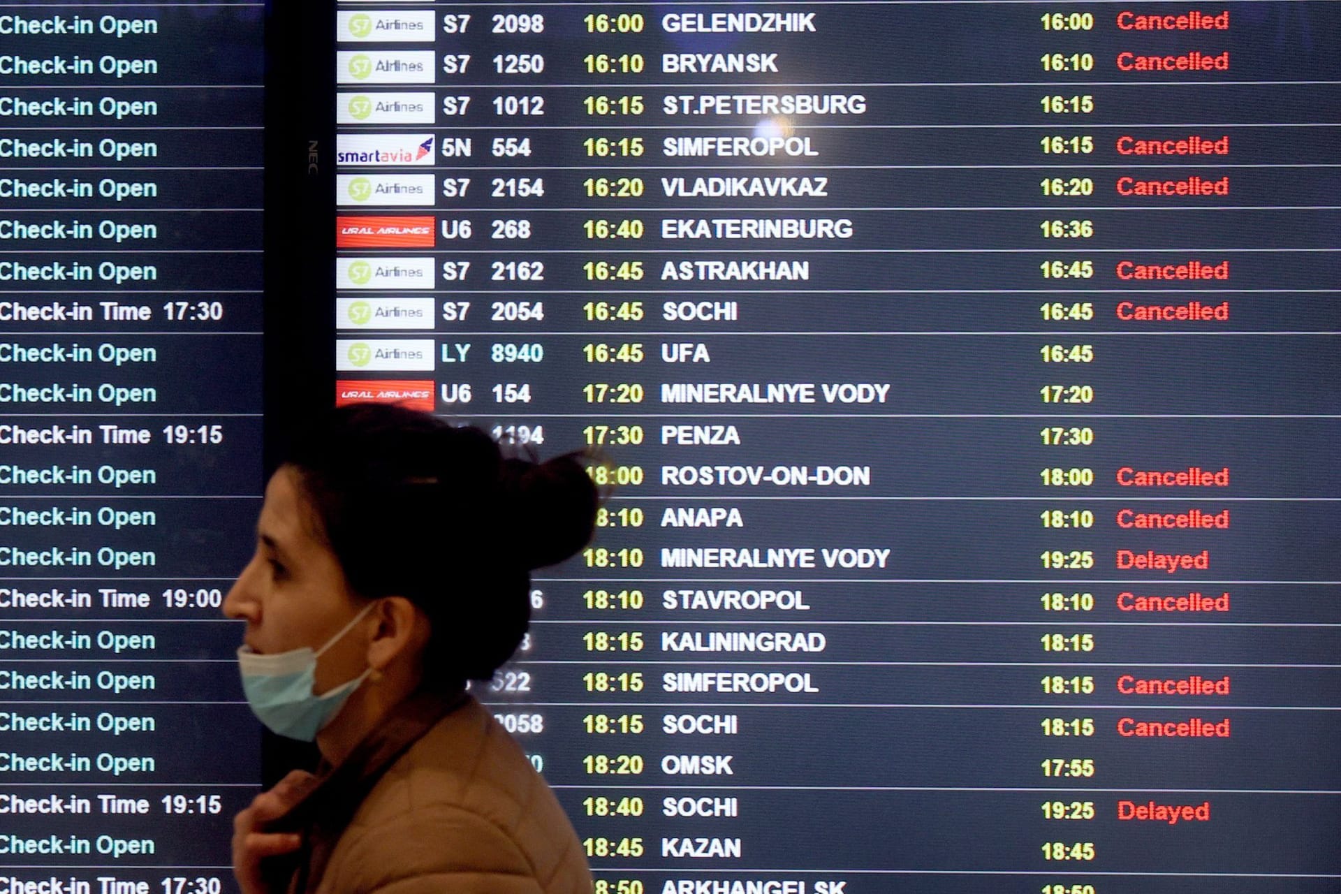 Moskauer Flughafen Domodedowo