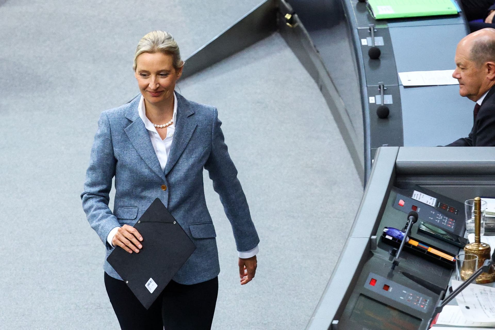 Alice Weidel: Sie geht Friedrich Merz hart an.