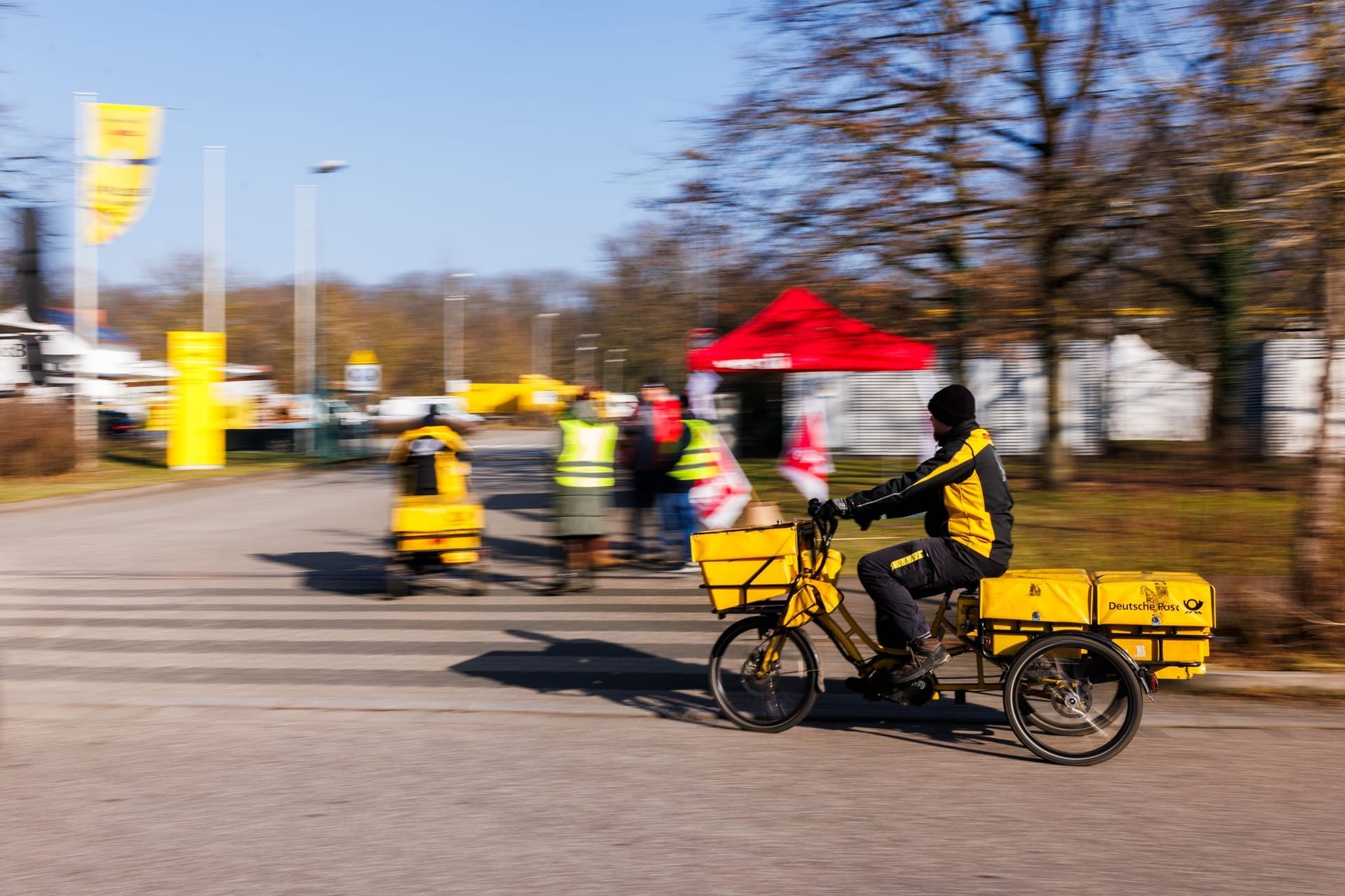 Verdi bestreikt Briefzentren der Post