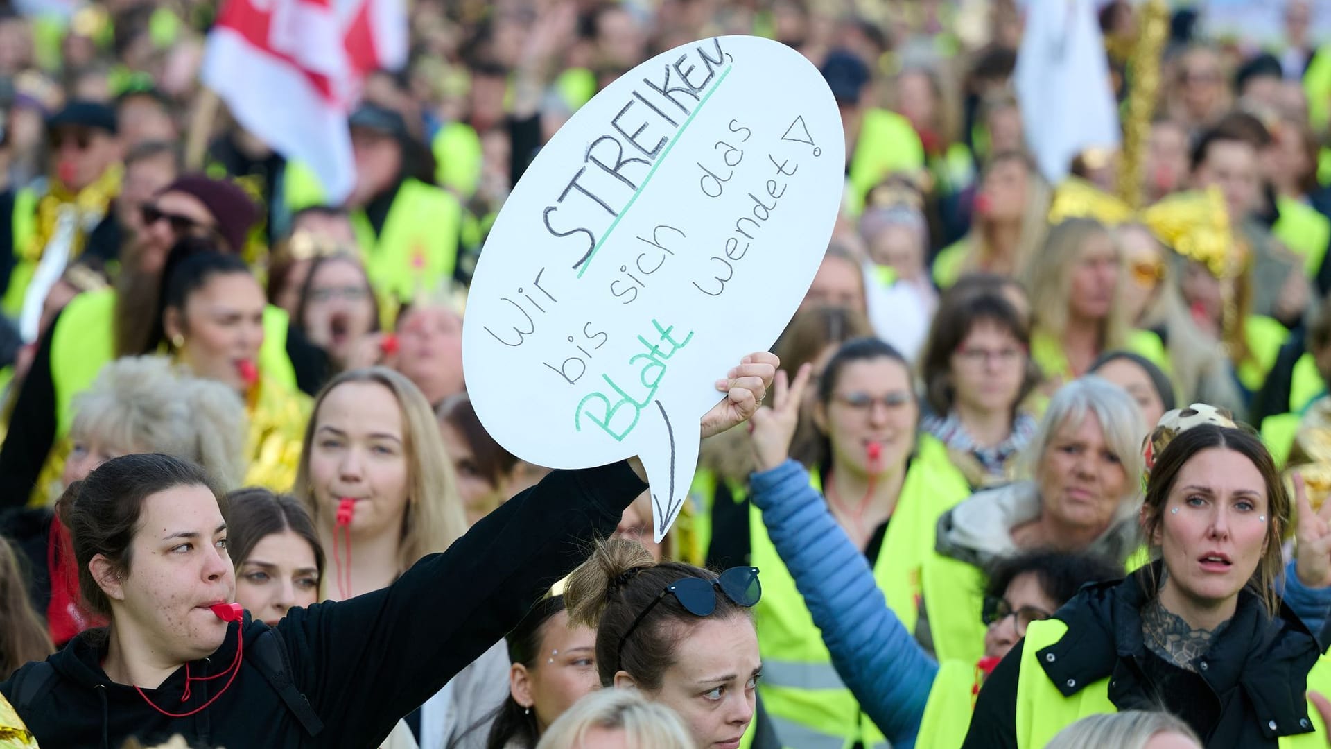 Streiktag der Frauenberufe im Öffentlichen Dienst