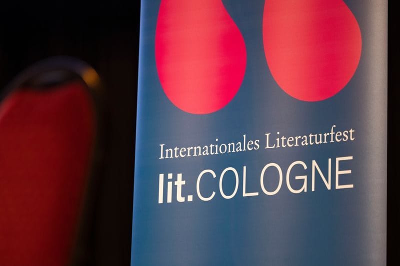 Das Logo der Lit.Cologne: Das Literaturfestival findet dieses Jahr zum 25. Mal statt.