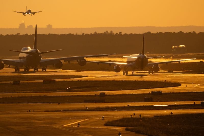 Der Flughafen in Frankfurt: Hier will die Gewerkschaft Verdi am Montag streiken.