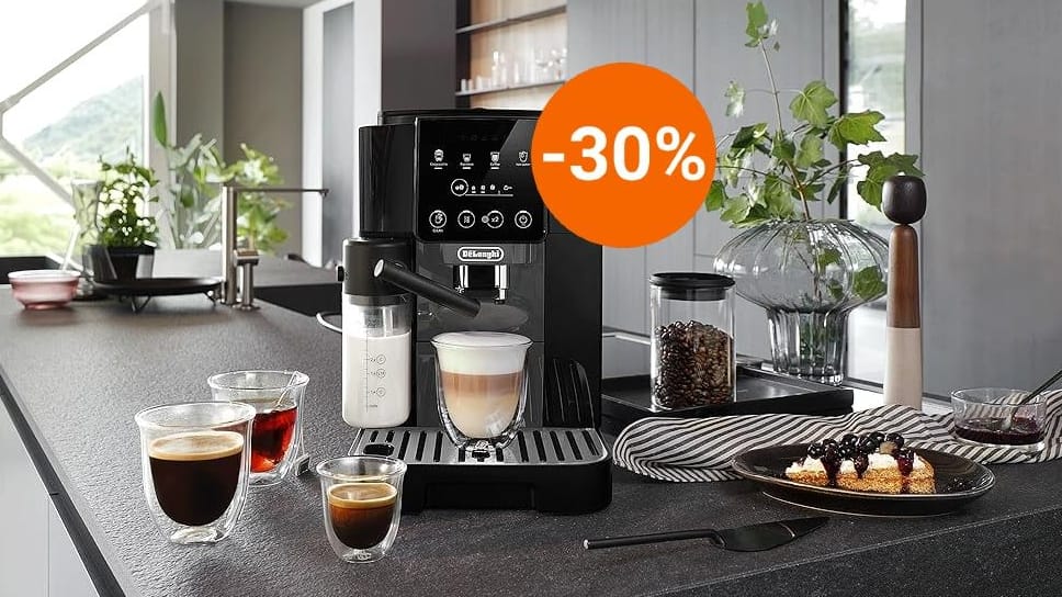 Genießen Sie jede Tasse: Aktuell ist ein mit "gut" bewerteter De'Longhi-Kaffeevollautomat bei Amazon so günstig wie nie im Angebot.