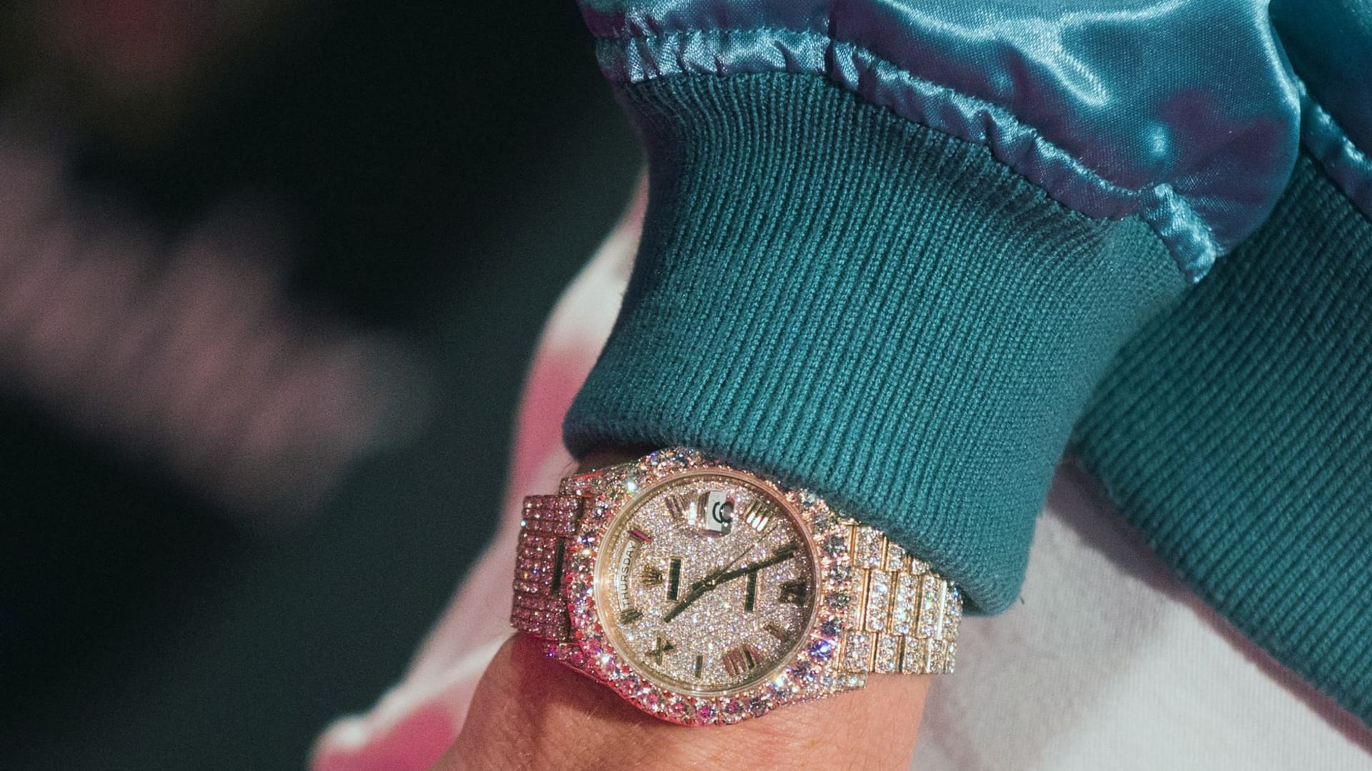 Mit Diamanten besetzte Rolex Day-Date