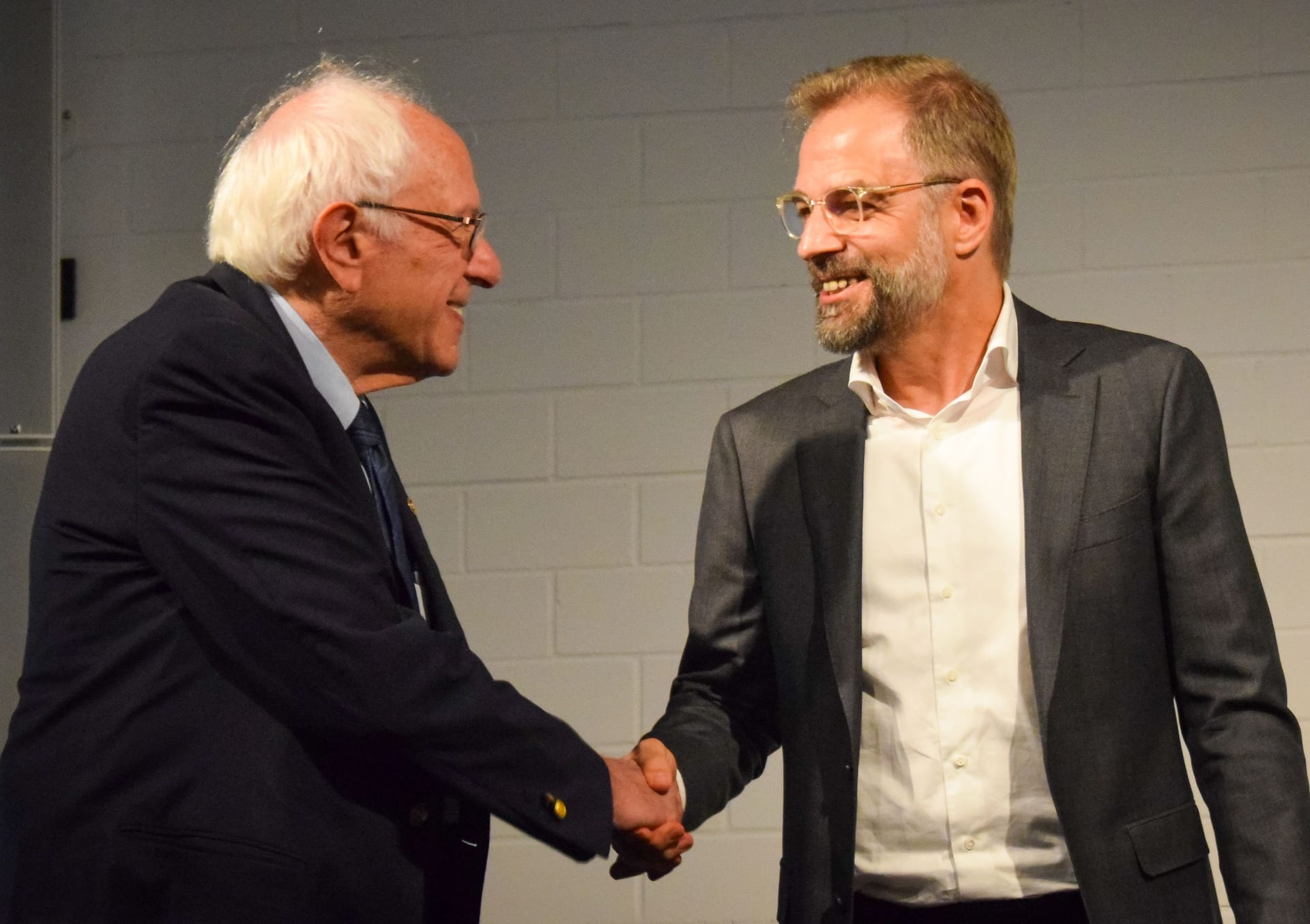 US-Senator Bernie Sanders und Stefan Liebich: "Die richtige Strategie".