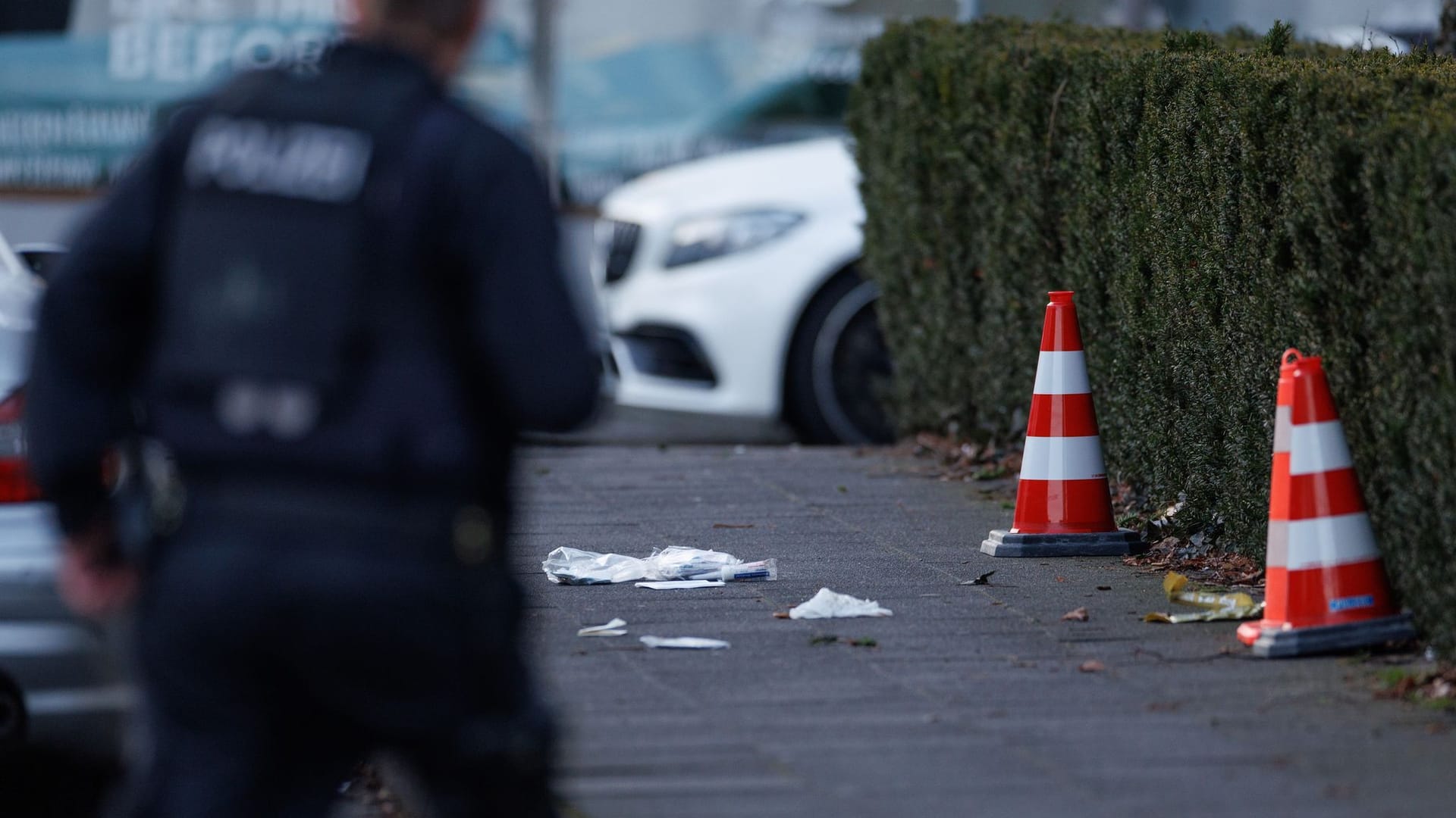 Großeinsatz der Polizei am Landgericht in Bielefeld