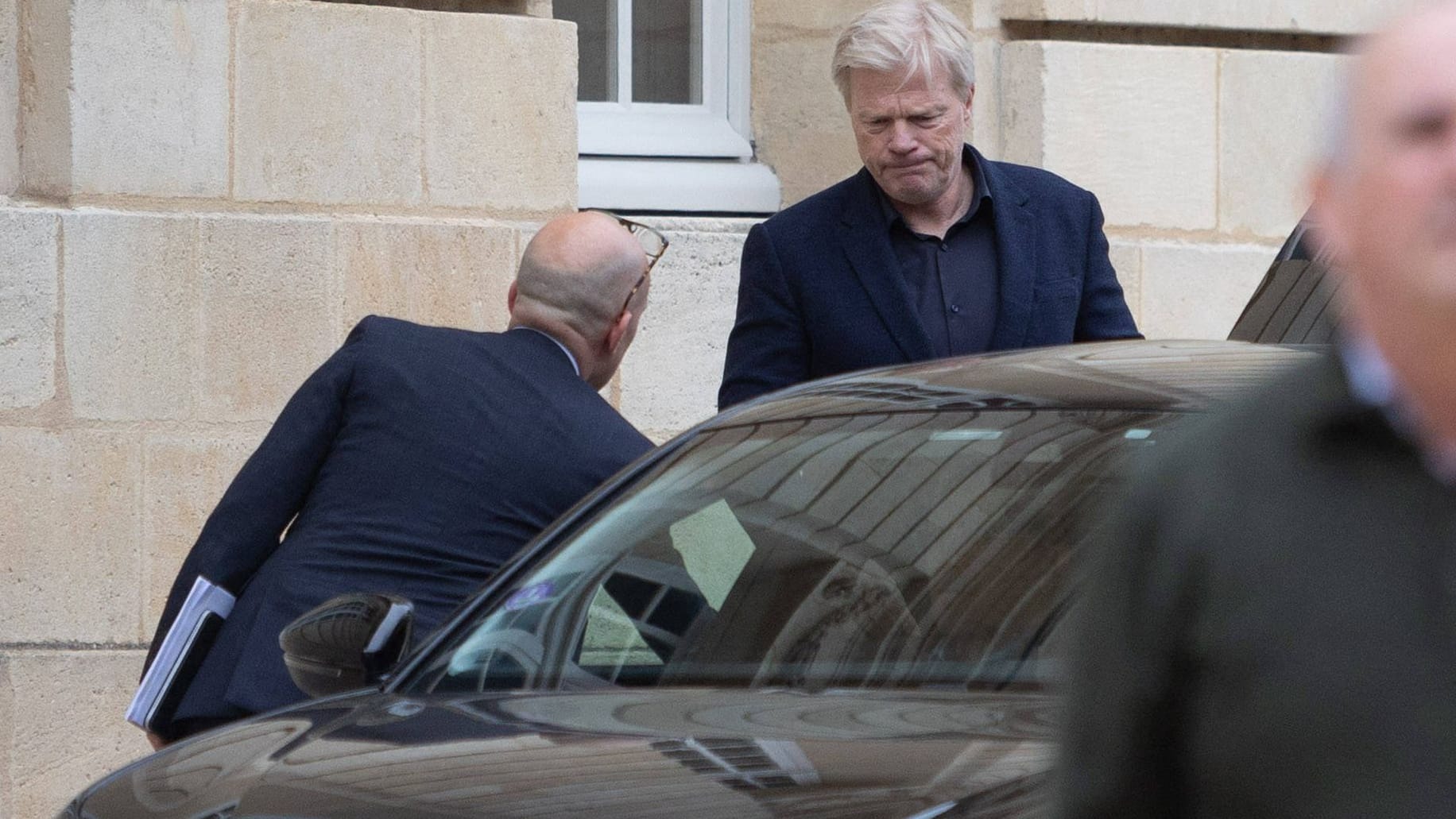 Oliver Kahn bei seinem Besuch in Frankreich.