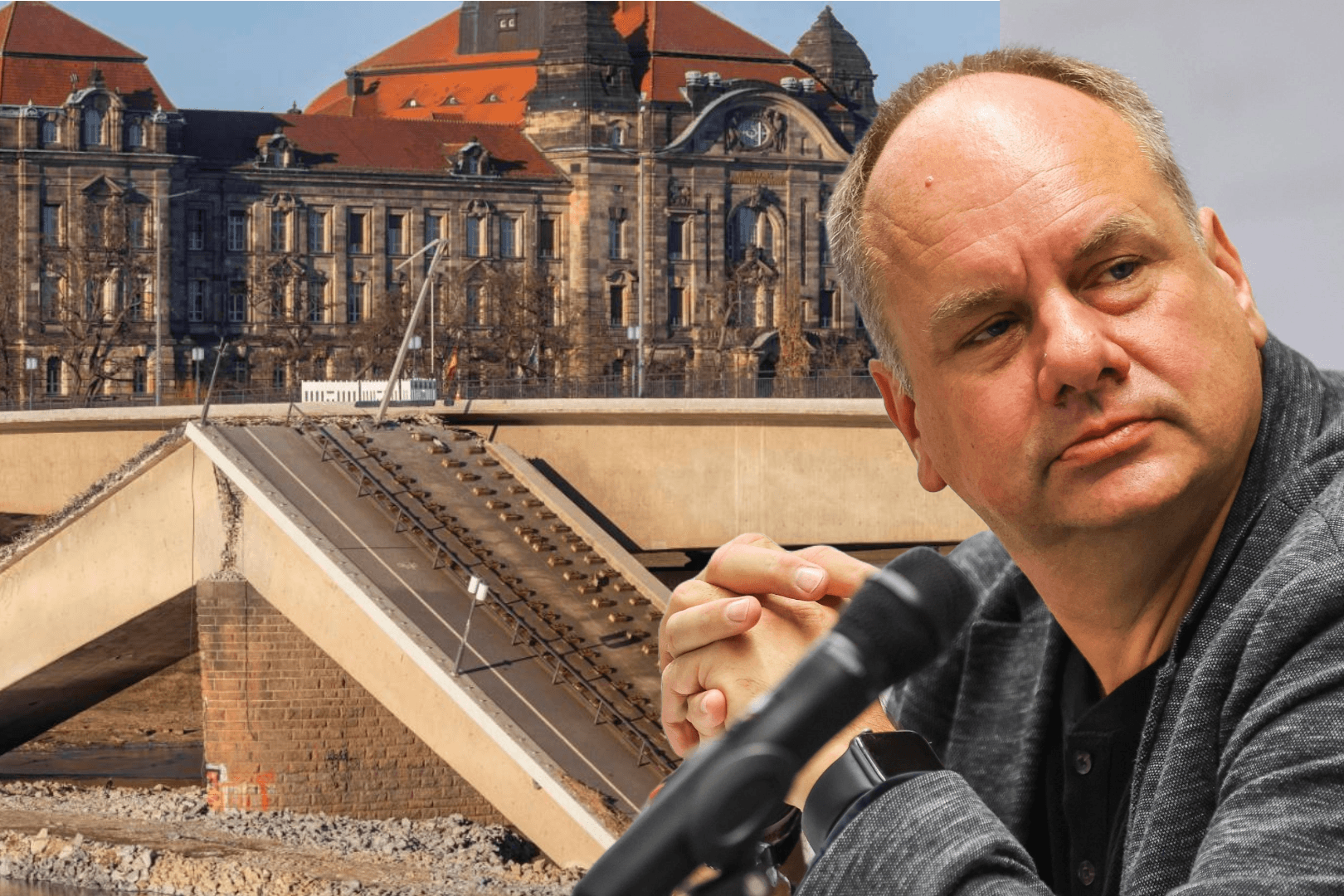 Nach dem Einsturz der Carolabrücke in Dresden im September 2024 muss die Stadt den Abriss und Wiederaufbau größtenteils selbst finanzieren.