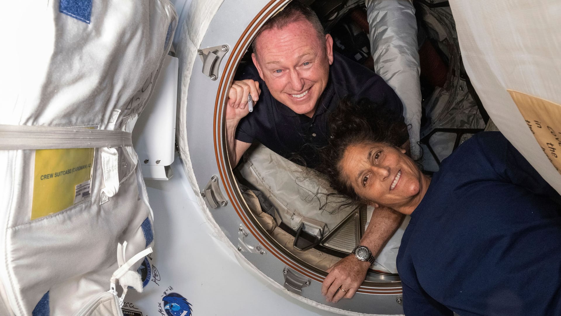 Barry Wilmore und Suni Williams im Juni 2024: Die US-Astronauten waren monatelang auf der ISS gestrandet, weil ihr "Starliner"-Raumschiff nicht sicher genug erschien.