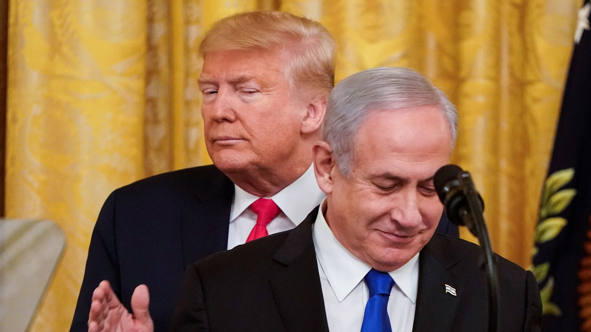 Benjamin Netanjahu mit Donald Trump (Archivbild): Der US-Präsident will Gaza in eine "Riviera" verwandeln.