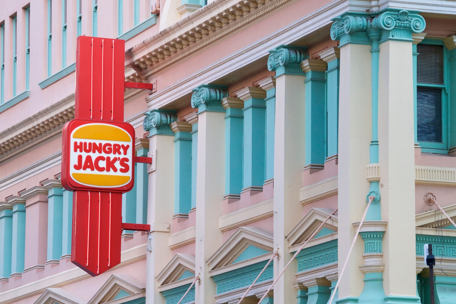 Hungry Jack's sign in Brisbane