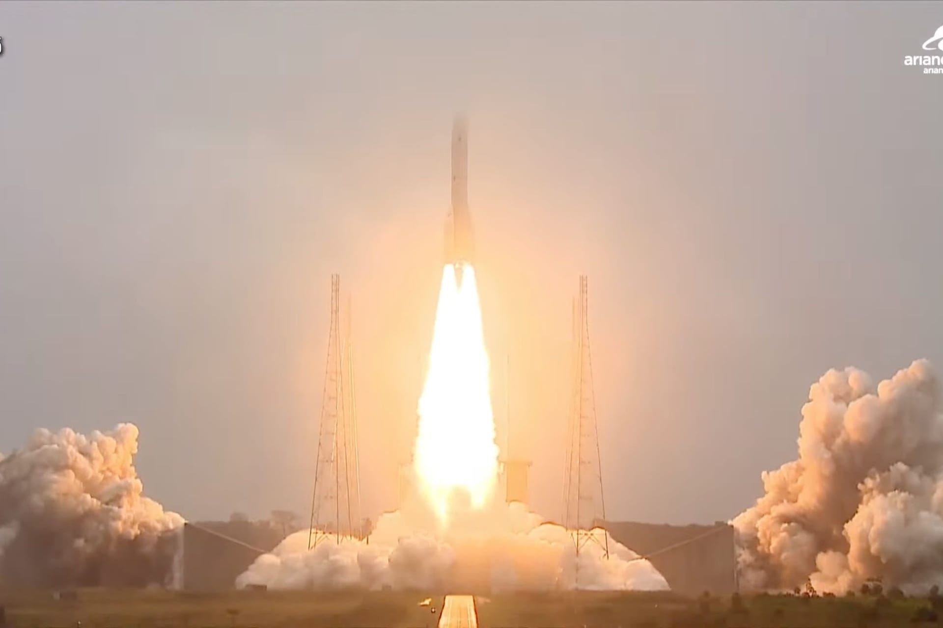 Die "Ariane 6" hebt zu ihrem zweiten Flug ab.