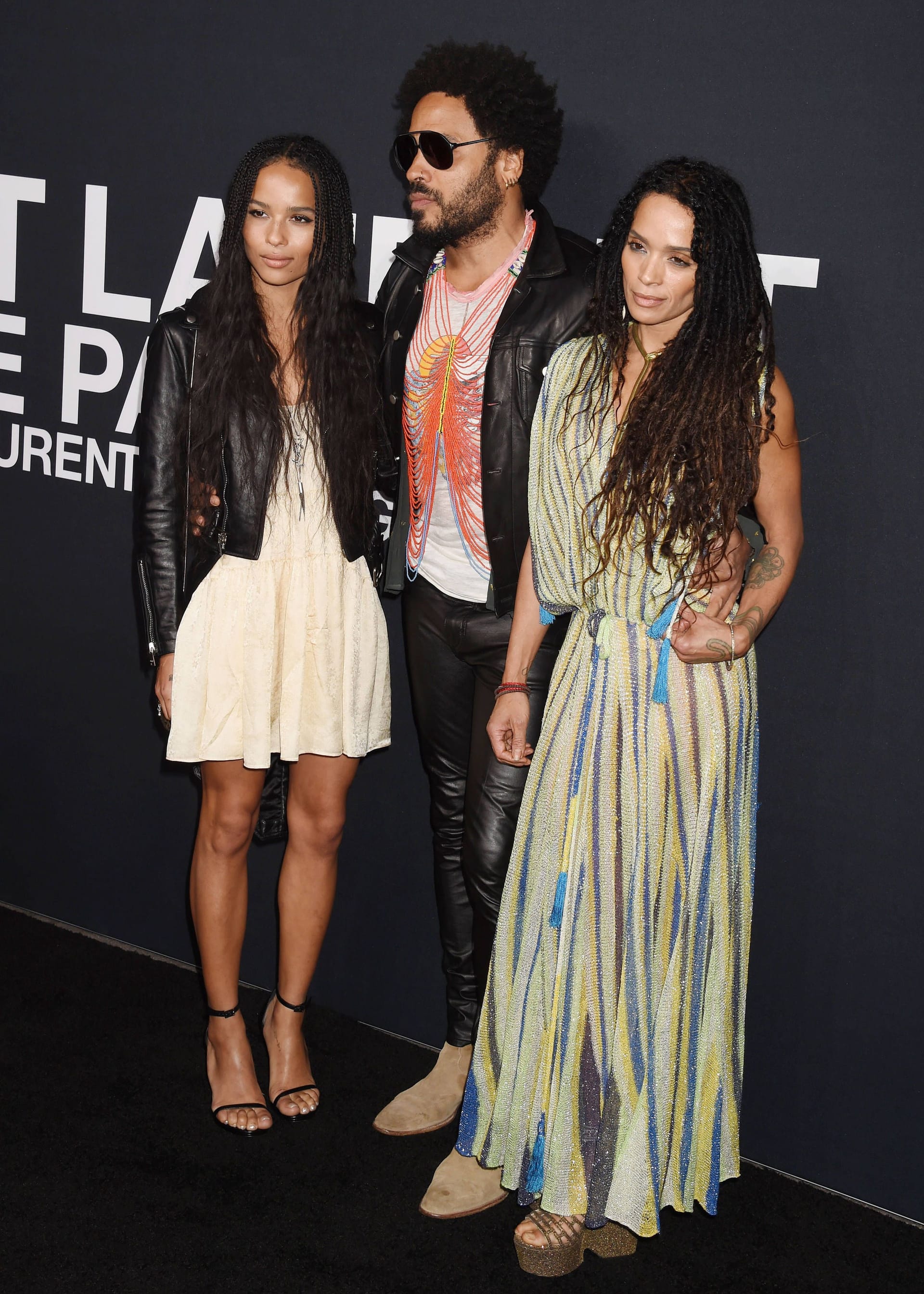 Zoë Kravitz, Lenny Kravitz und Lisa Bonet im Hollywood Palladium in Los Angeles.