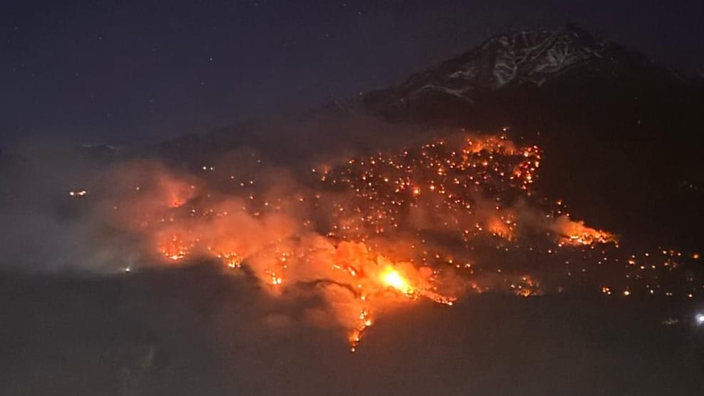 Flammen lodern in der Nacht: In Südtirol brennt eine Urlaubsregion.