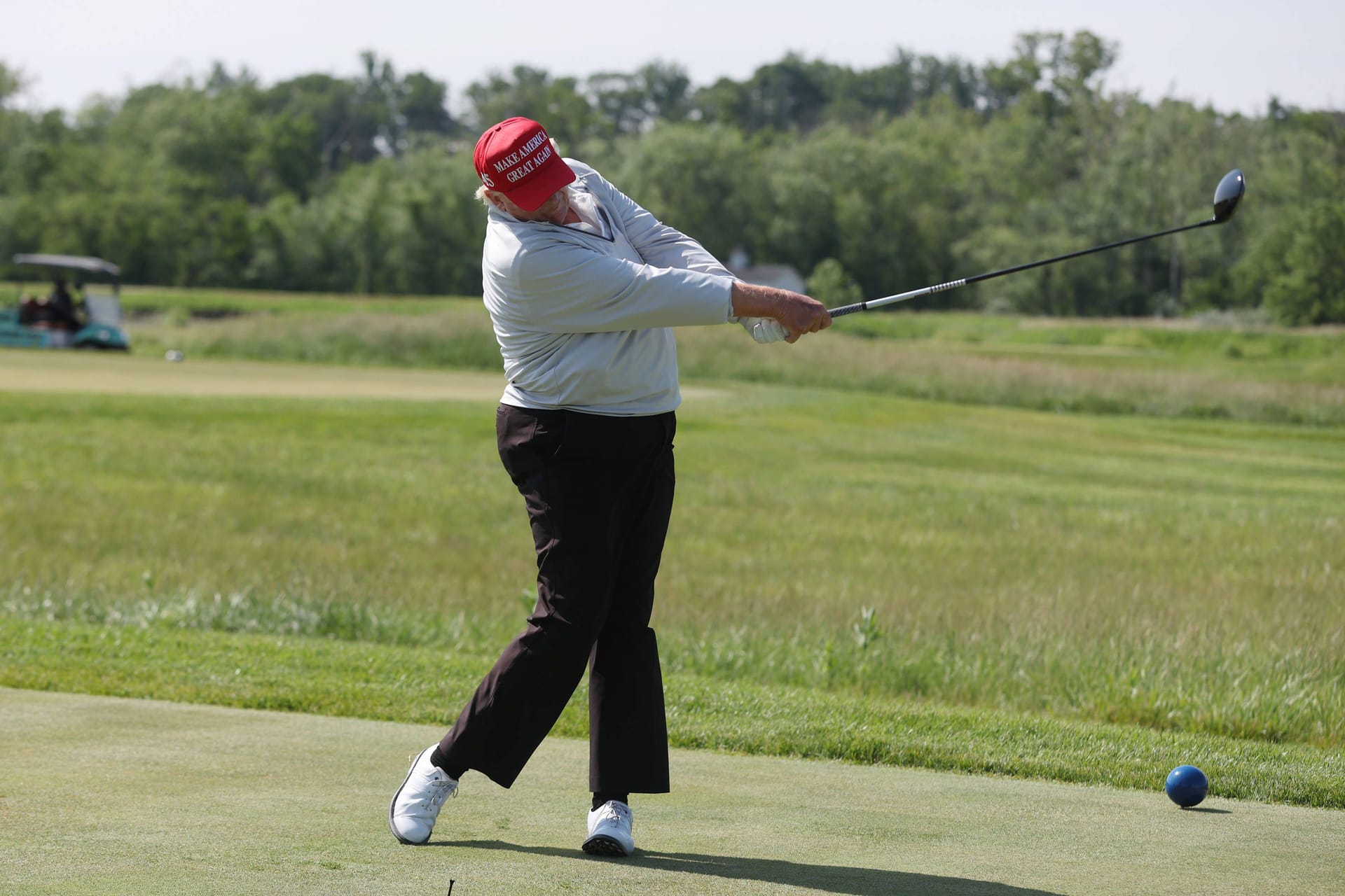 Donald Trump beim Golfen in Virginia (Archivbild)