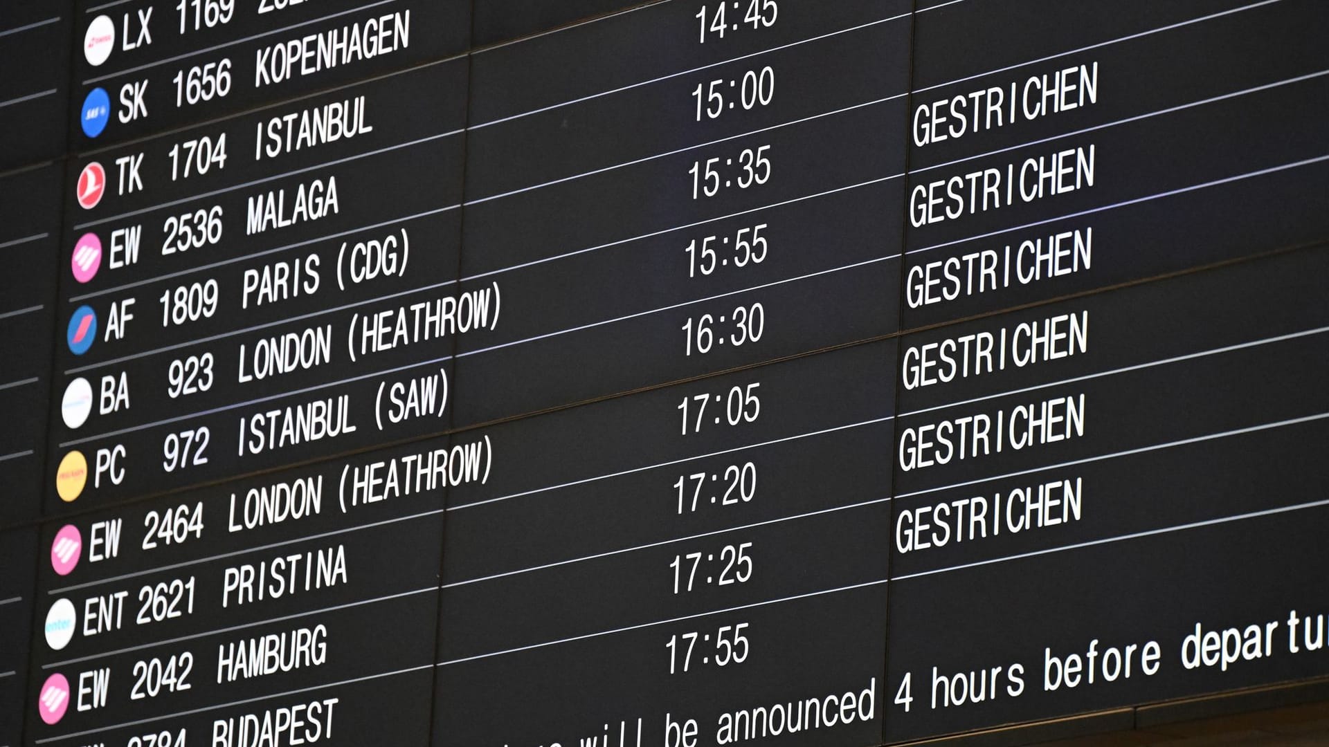 Verdi-Warnstreik am Flughafen Stuttgart