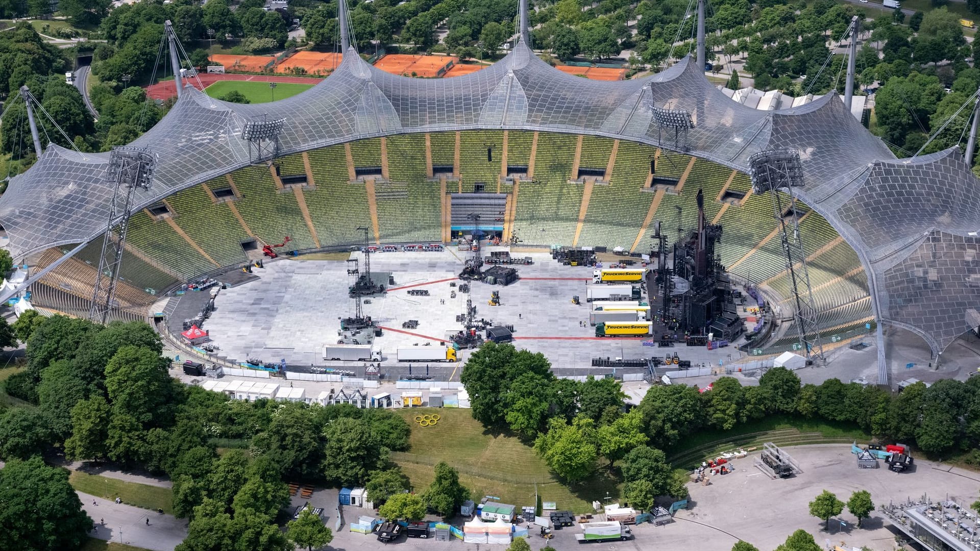 Vor Konzerten der Band Rammstein in München