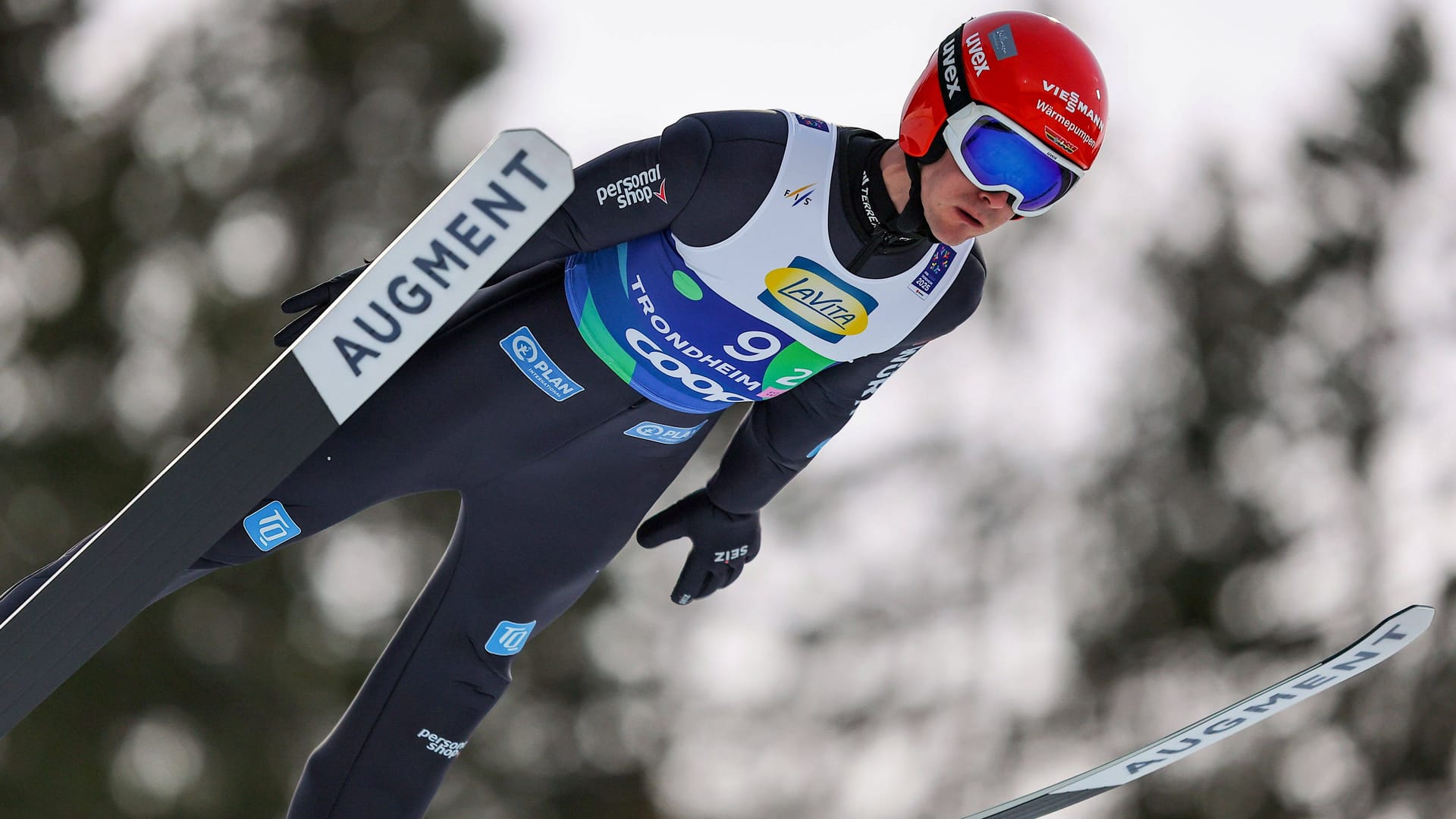 In Trondheim glücklos: Stephan Leyhe beim Teamspringen mit dem DSV-Team.