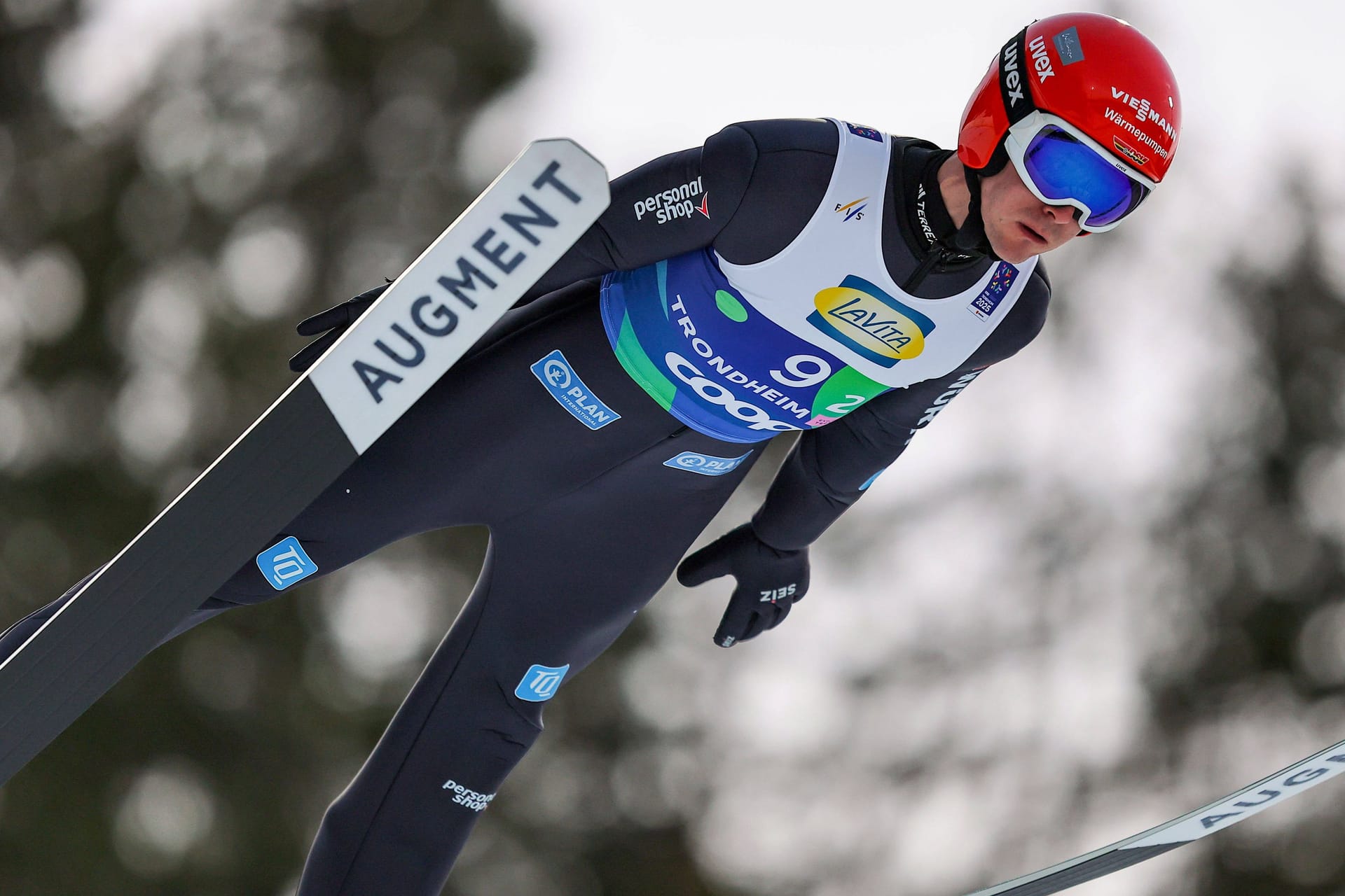 In Trondheim glücklos: Stephan Leyhe beim Teamspringen mit dem DSV-Team.