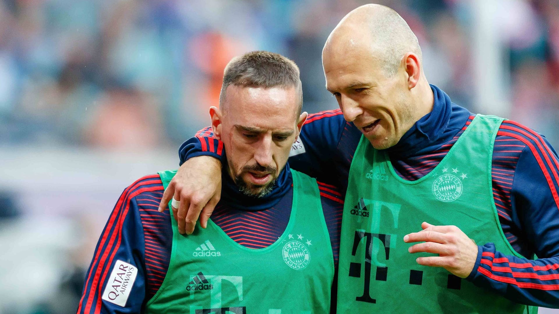 Franck Ribéry und Arjen Robben (r.): Sie vertreten die Münchner.