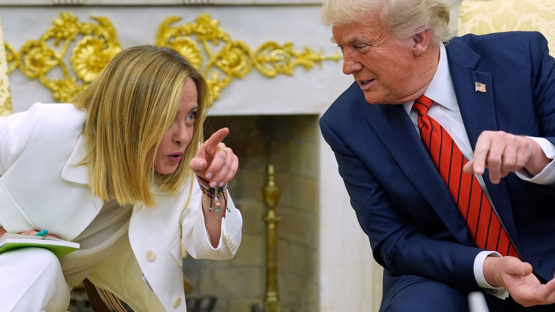 Trump empfängt Meloni
