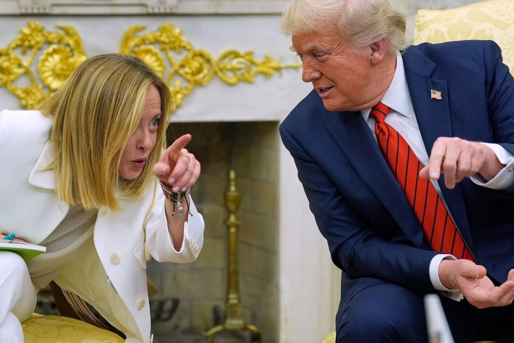 Trump empfängt Meloni