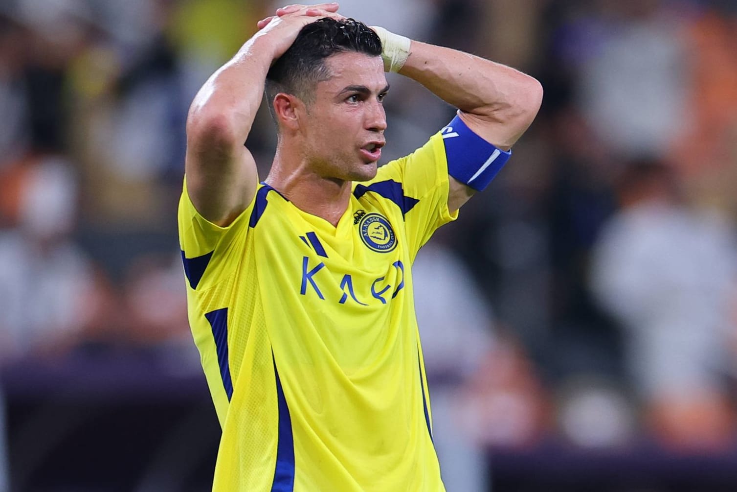Fassungslos: Cristiano Ronaldo im Spiel gegen Kawasaki Frontale.