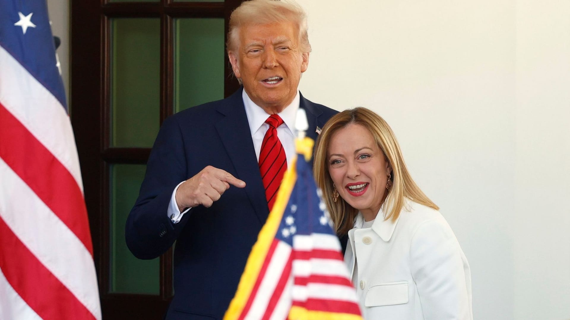 Trump empfängt Meloni