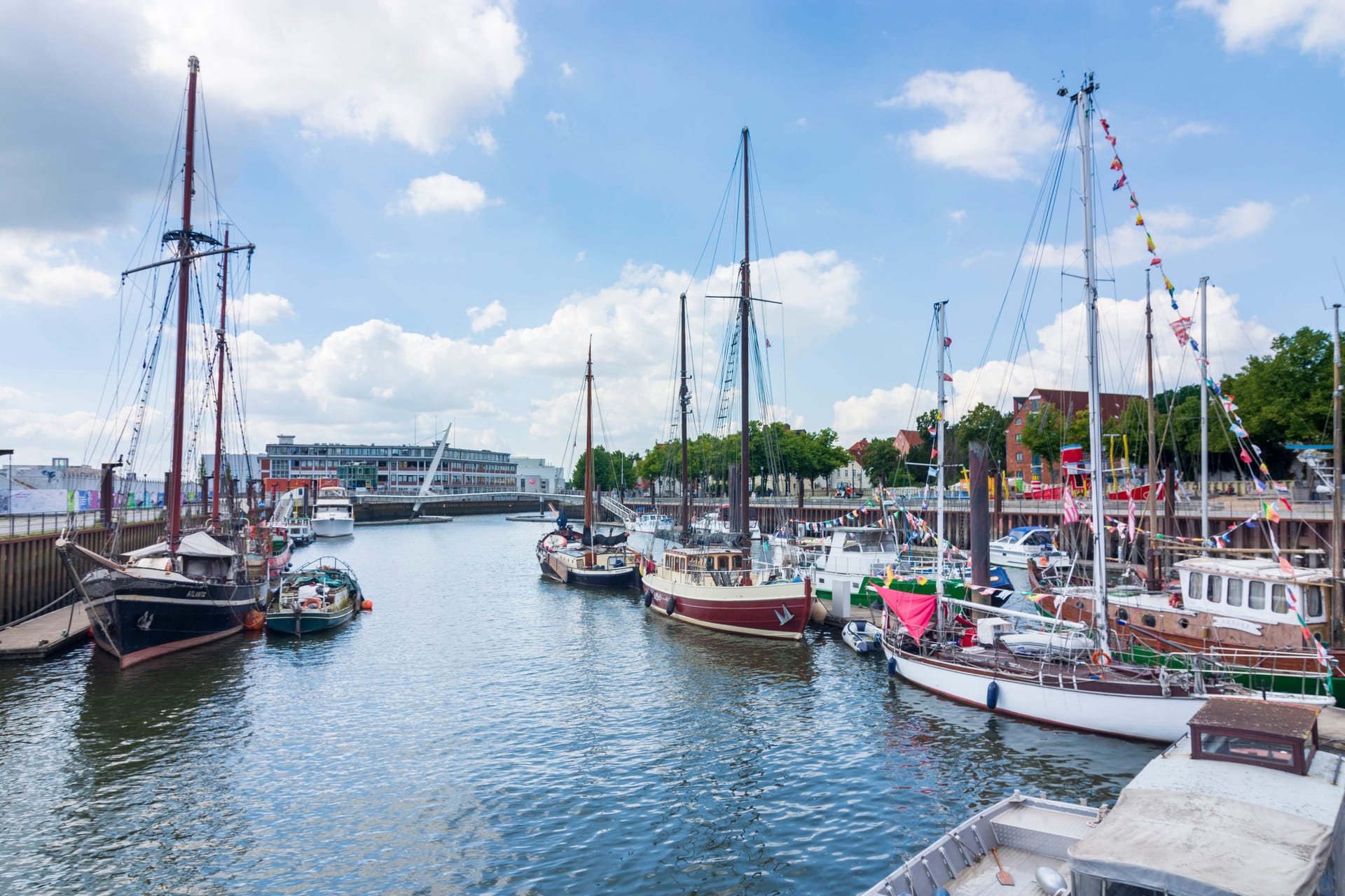 Blick auf den Vegesacker Hafen (Archivbild).