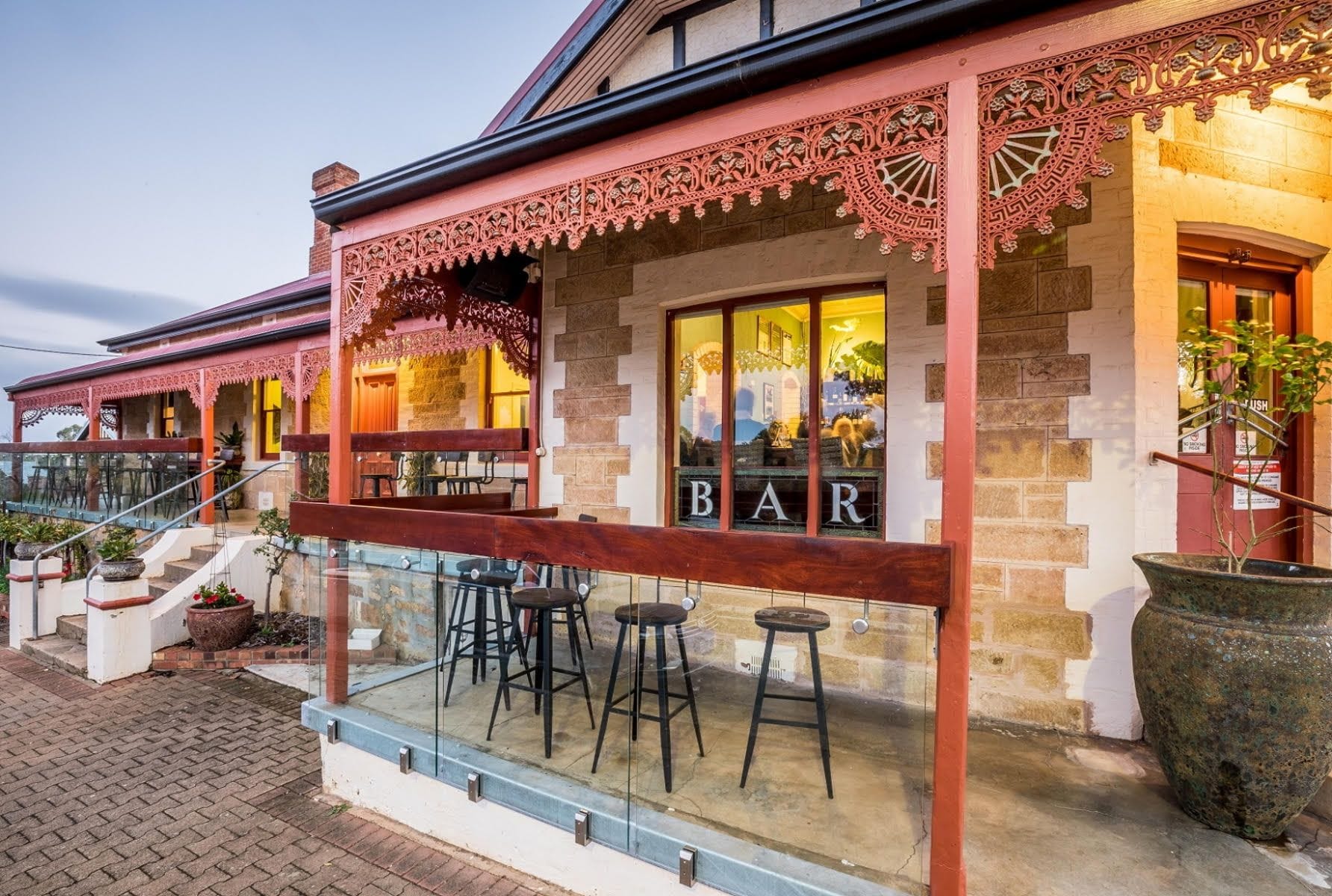 Das Watervale Hotel in der südaustralischen Weinbauregion Clare Valley.