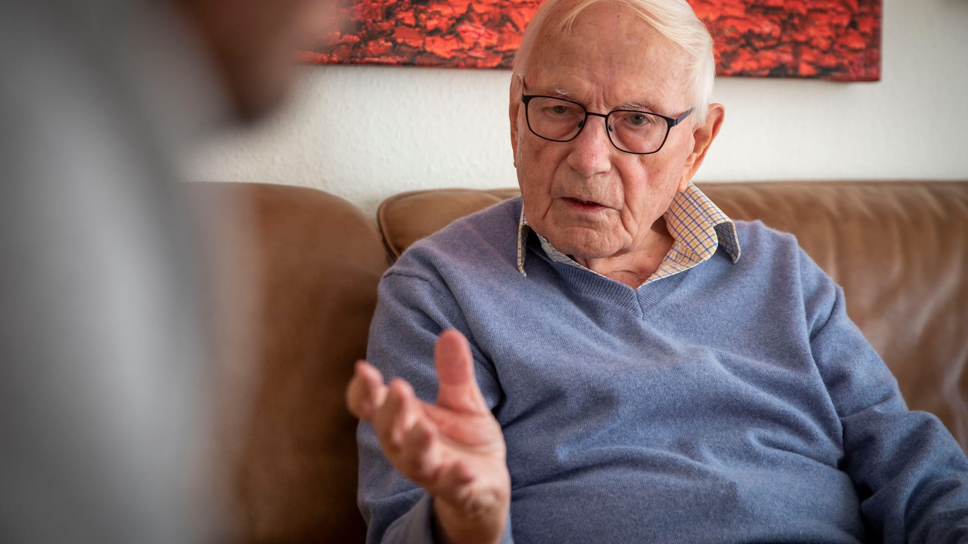 Axel Gebhard erlebte als 13-Jähriger die Eroberung Berlins durch die Rote Armee. Heute wohnt der 93-Jährige in Mainz.