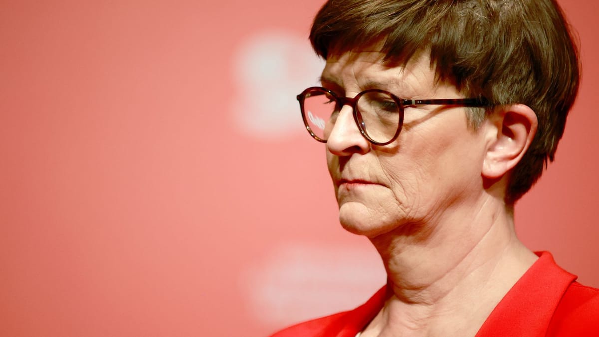 SPD: Vorsitzende Saskia Esken tritt nicht mehr als Parteichefin an