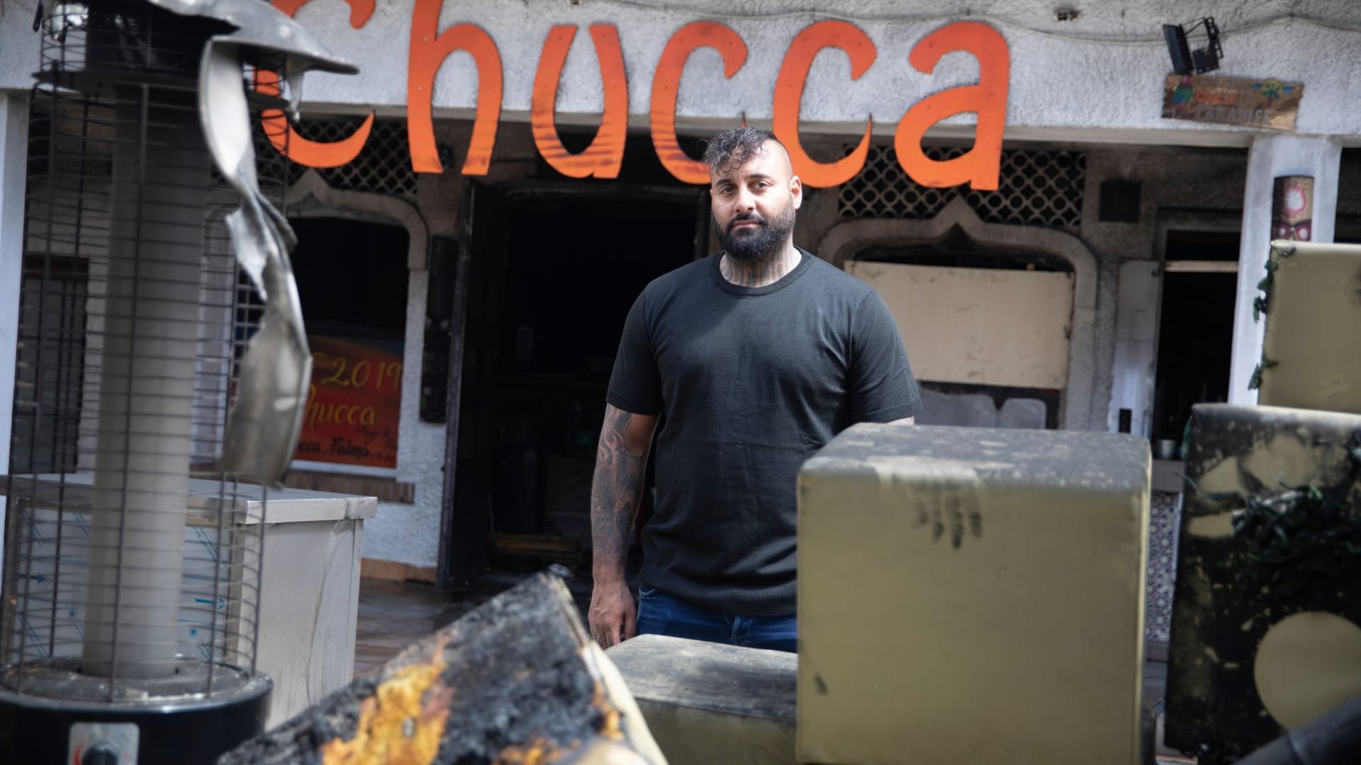 Chucca-Bar auf Mallorca abgebrannt Chucca-Bar auf Mallorca abgebrannt