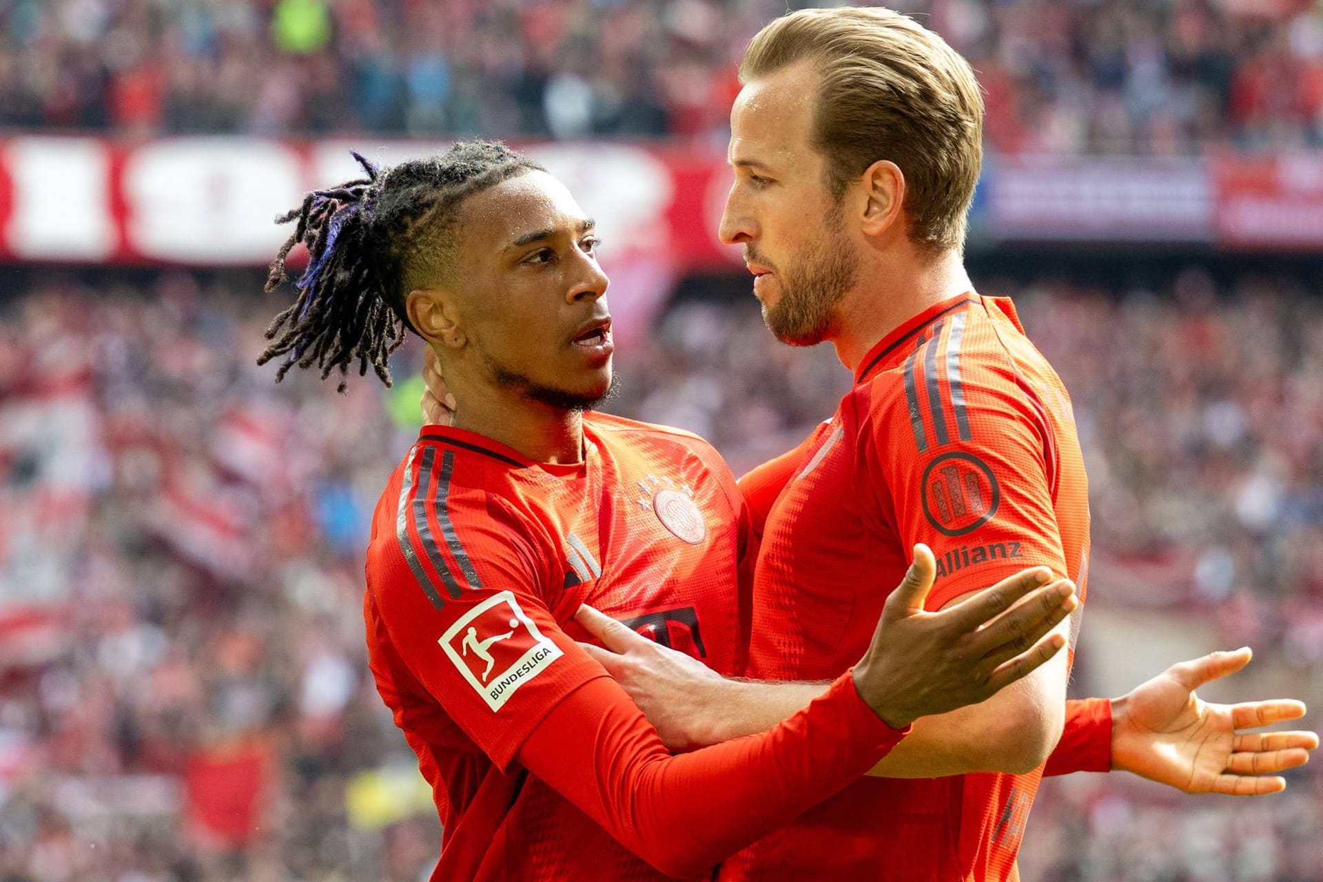 Michael Olise und Harry Kane: Die Offensivspieler haben ihren Anteil an der Meisterschaft der Bayern.