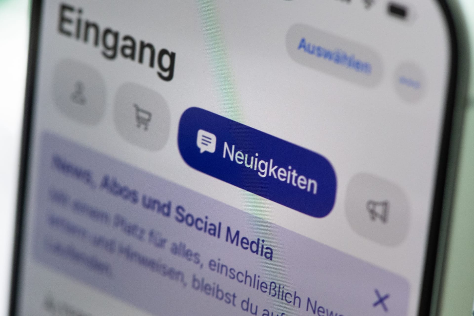 Kategorisierung von E-Mails bei Apple