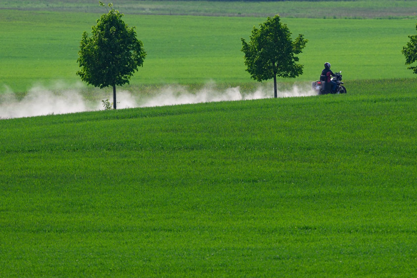 Motorradfahrer in Sachsen