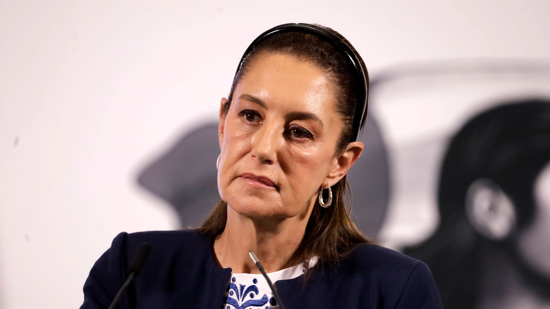 Claudia Sheinbaum, Präsidentin von Mexiko: Sie lehnt Militärhilfe der USA ab.