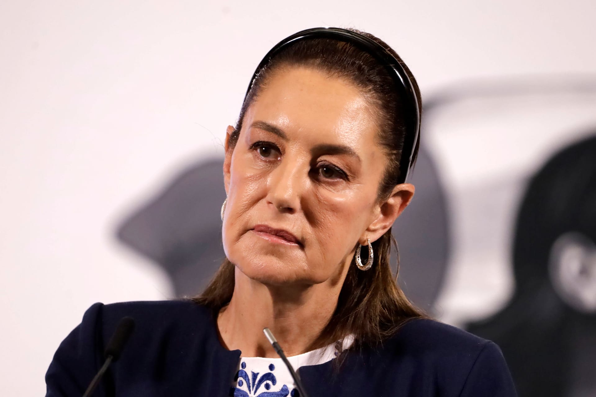 Claudia Sheinbaum, Präsidentin von Mexiko: Sie lehnt Militärhilfe der USA ab.