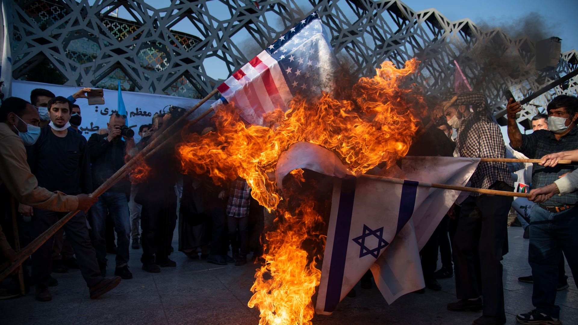 Anti-israelischer Protest in Teheran (Archivbild): Das Mullahregime will die Zerstörung Israels.
