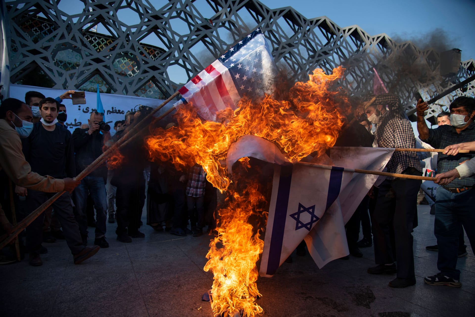 Anti-israelischer Protest in Teheran (Archivbild): Das Mullahregime will die Zerstörung Israels.