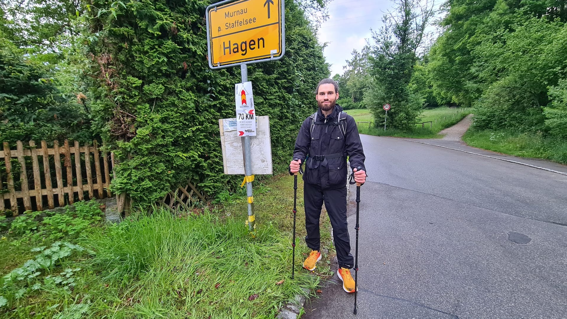 Kilometer 70: Noch immer liegt ein langer Weg vor uns.