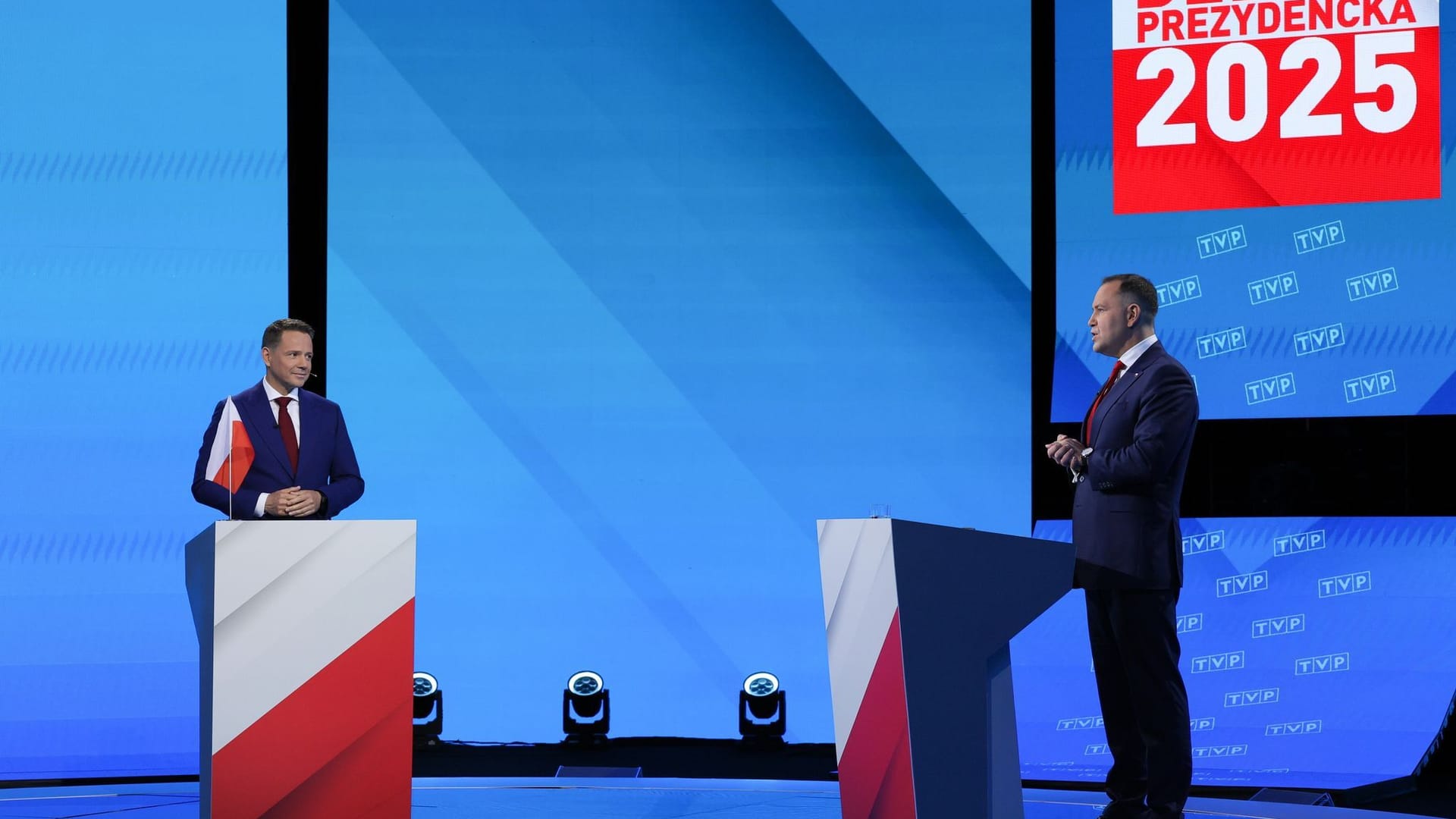 TV-Debatte der Kandidaten vor der Stichwahl in Polen TV-Debatte der Kandidaten vor der Stichwahl in Polen