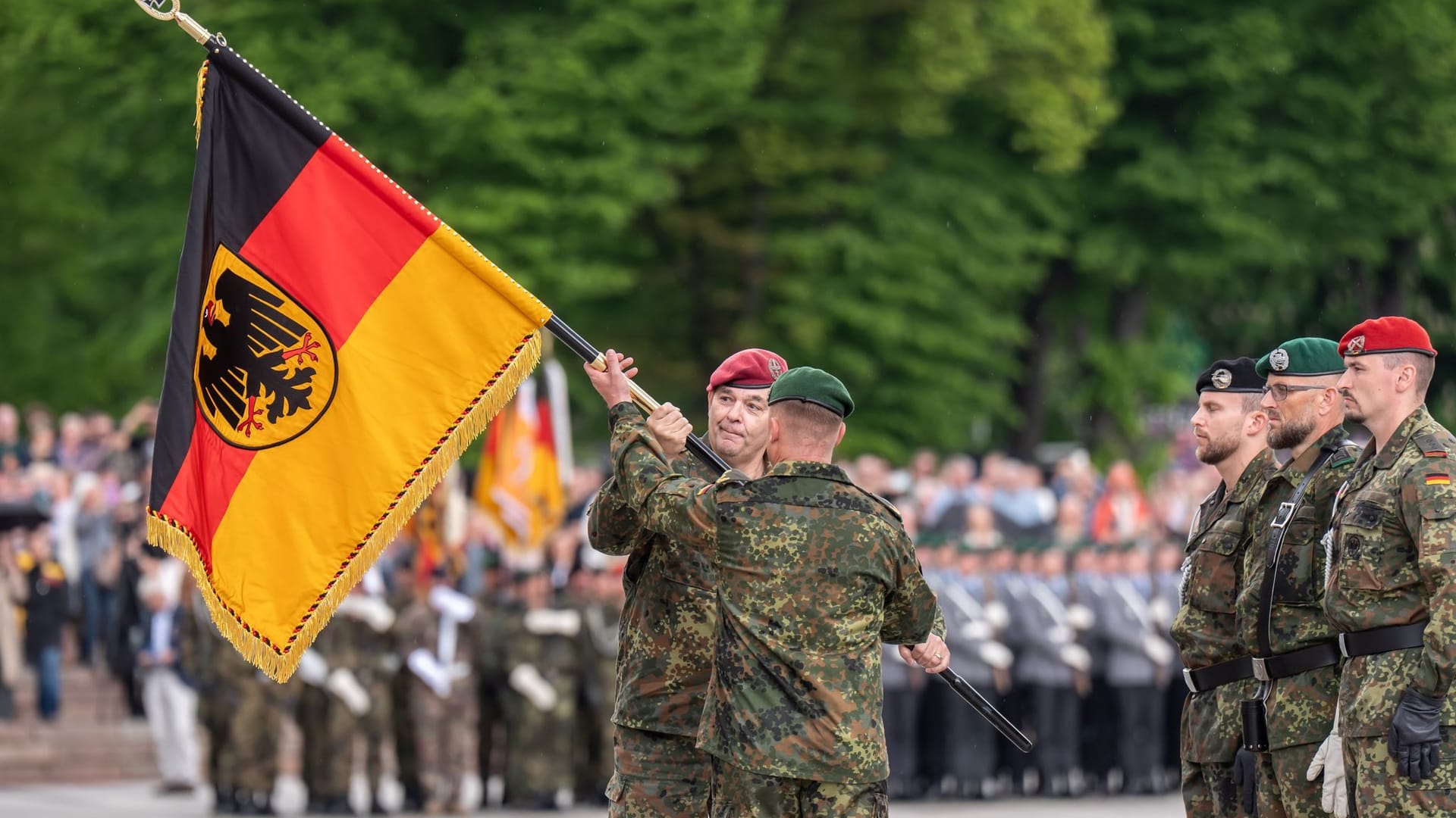 Indienststellung der Bundeswehr-Brigade in Litauen